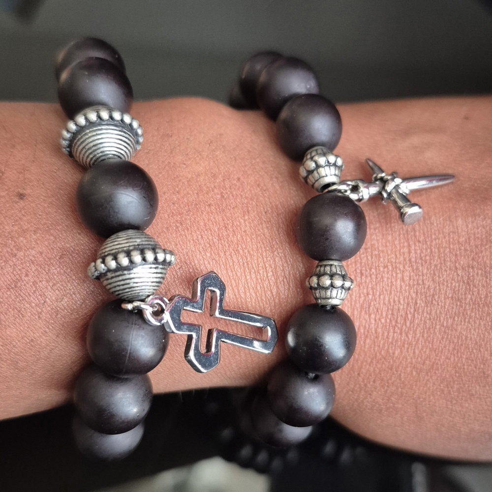 Handmade Mala Clay Braclet Set! - Picture 4 of 10